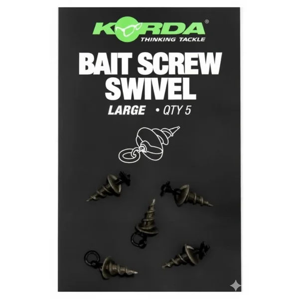 Korda Micro Ring Swivel Bait Screw Large