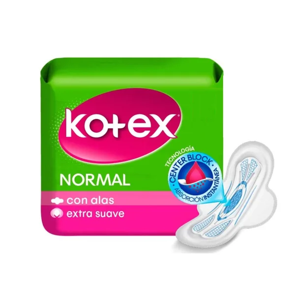 Kotex Toallas Sanitarias Normal Con Alas 10und