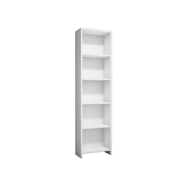 Librería de madera "Barkin" - 40 x 19 x 150 cm - Blanco