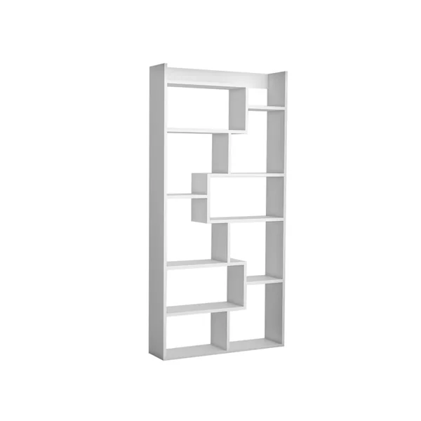 Librería de madera "Kuttap" - 90 x 22 x 182 cm - Blanco