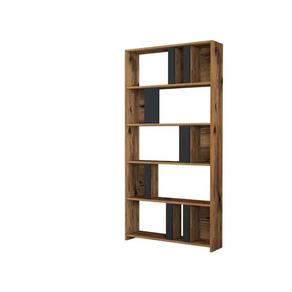 Librería de madera "Lima" 90 x 20 x 180 cm - Nogal