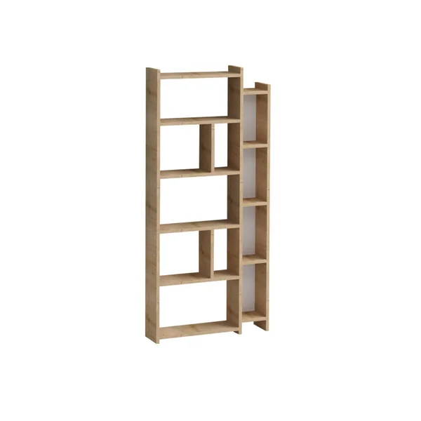 Librería de madera "Momo" - 65 x 15 x 150 cm - Roble
