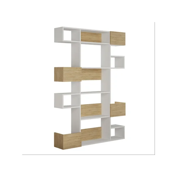 Librería de madera "Niho" 120 x 27 x 171 cm - Blanco