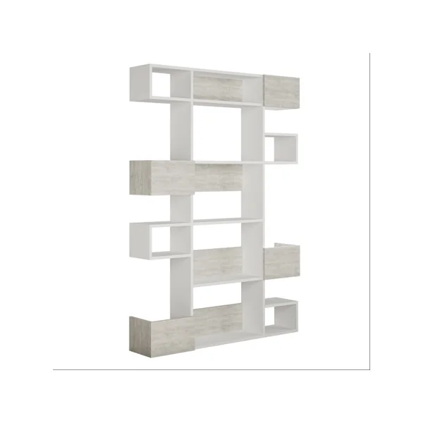 Librería de madera "Niho" 120 x 27 x 171 cm - Blanco