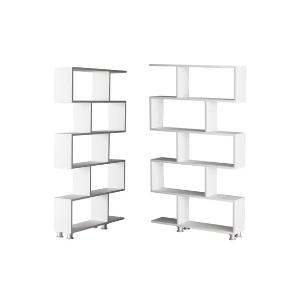 Librería de madera "Nilüfer" - 90 x 20 x 156 cm - Blanco