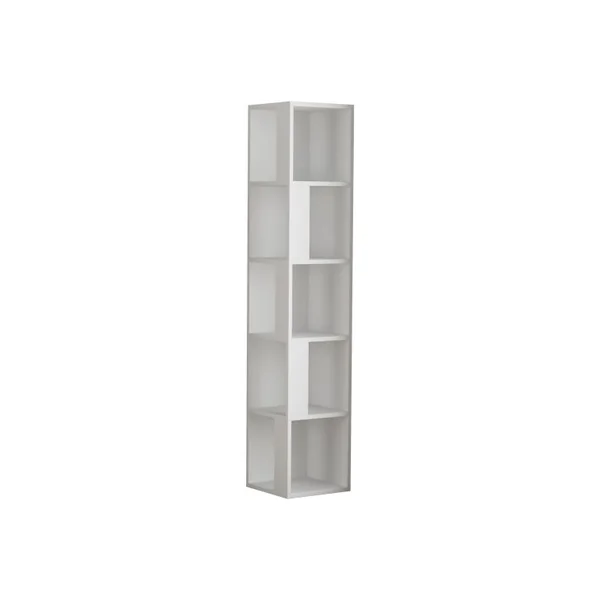Librería de madera "Piano" - 34 x 34 x 161 cm - Blanco