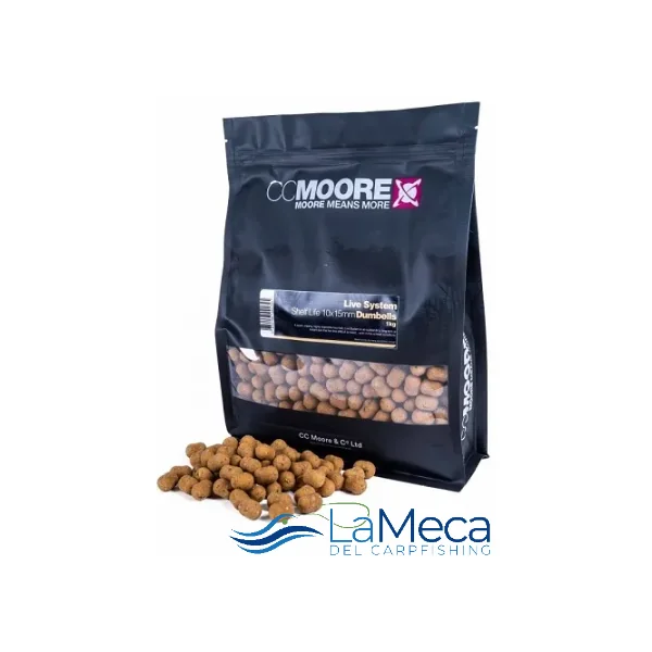 LIVE SYSTEM 10X15MM DUMBELLS 1KG CCMOORE