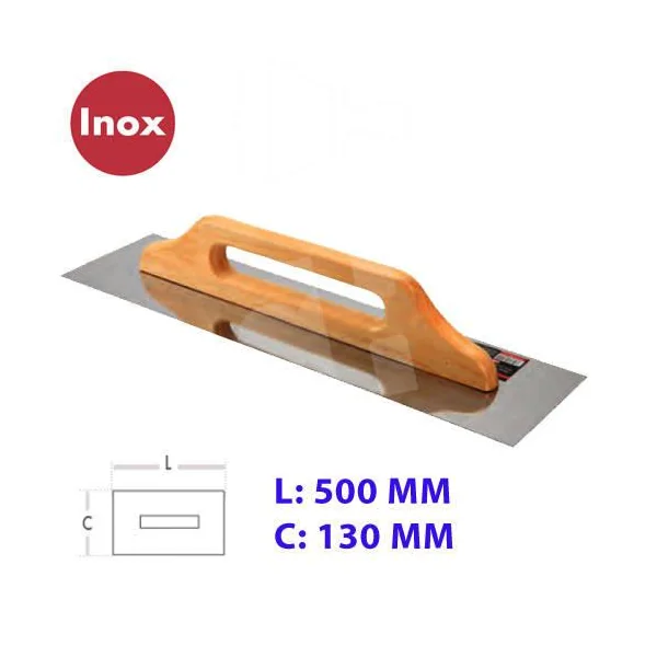 LLANA YESERO INOX 500X130
