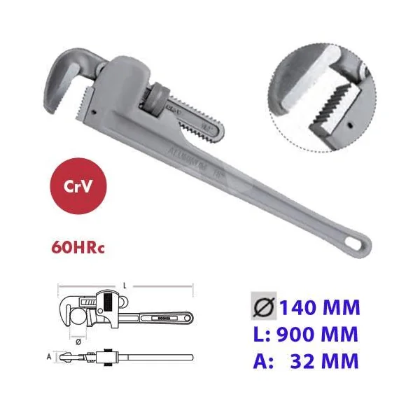 LLAVE STILSON PROFESIONAL ALU. 900MM