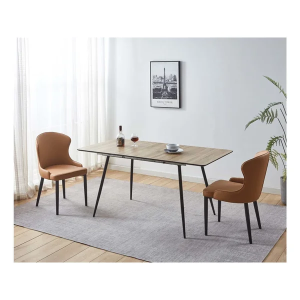 Lote de 2 Chaises "Tina" - Marron - Imagen 2