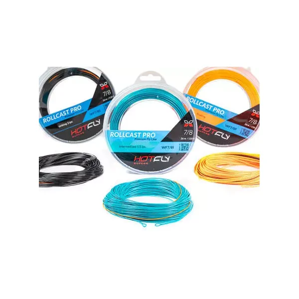Línea mosca ROLLCAST PRO hotfly - 36m - WF