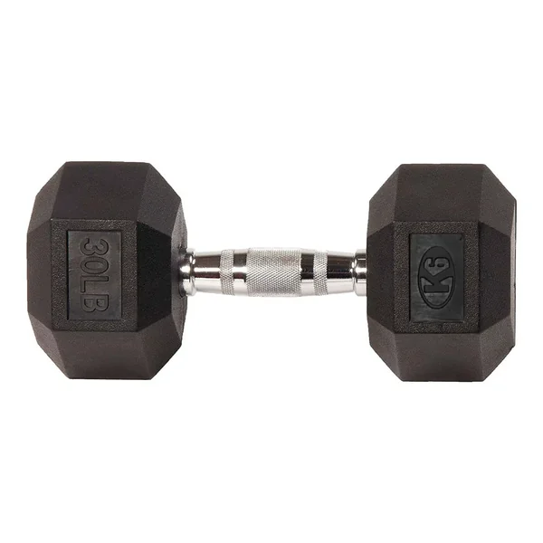 Mancuerna Pesa Encauchetada Gim Hex K6 30Lb