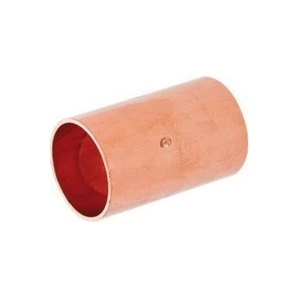 Manguito cobre 15mm sin tope - Imagen 2