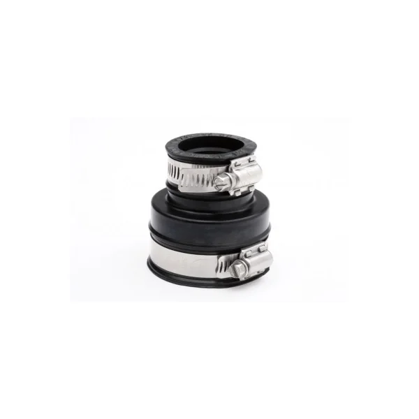 Manguito flexible reducido con junta EPDM tolerancia 144-160Ø hasta 110-122Ø ancho 120mm.