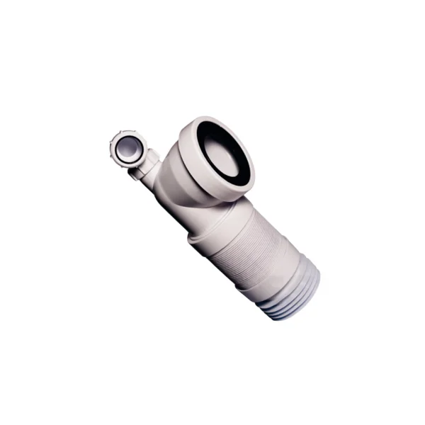 Manguito WC extensible con toma 1 1/2" x 110/90º