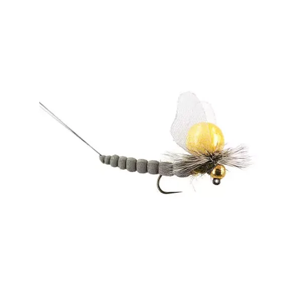 Mayfly Grey SPI Barbless mosca spinning - Imagen 2