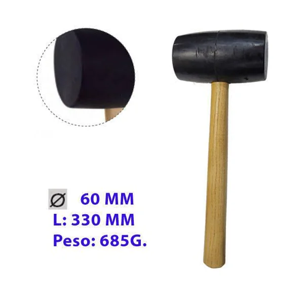 MAZA DE GOMA 685 GR.