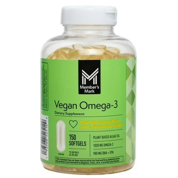 Member's Mark Vegan Omega-3 Dietary Supplement 150 Softgels