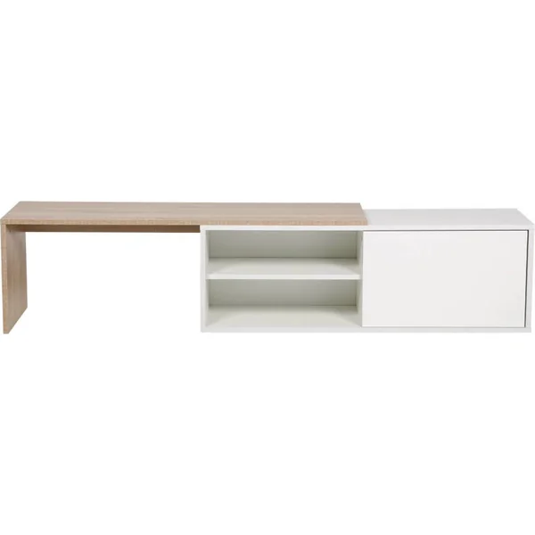Mesa de centro "Melinda" - Branco/Carvalho - Imagen 2