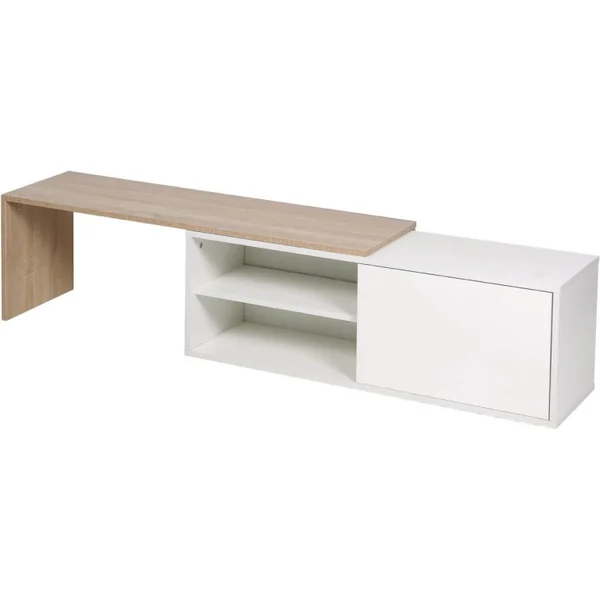 Mesa de centro "Melinda" - Branco/Carvalho - Imagen 3