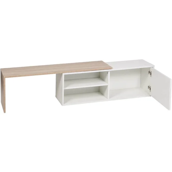 Mesa de centro "Melinda" - Branco/Carvalho - Imagen 4