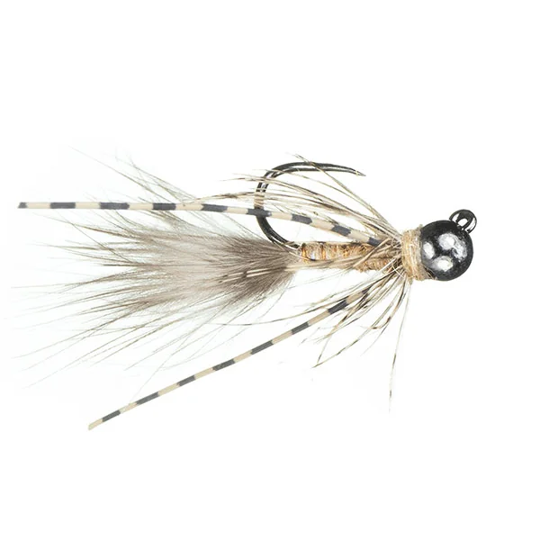 MFC Jig Mini Bugger Tan Nymph Barbless