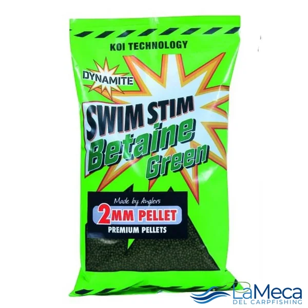 MICRO PELLETS DYNAMITE BAITS SWIM STIM BETAINE GREEN 8mm