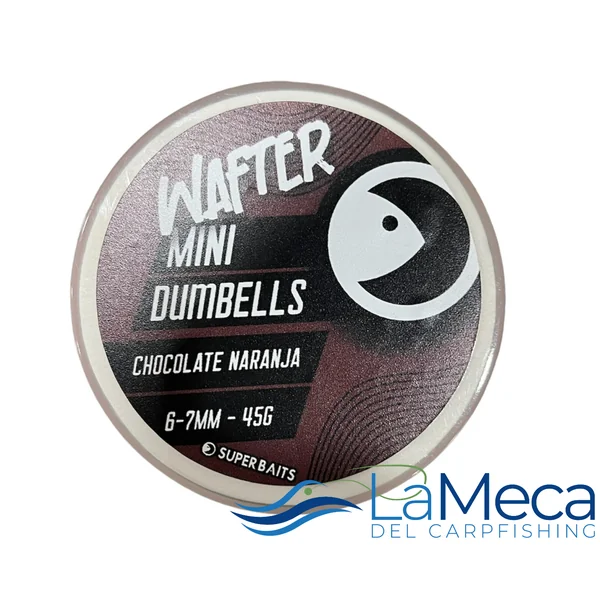 MINI DUMBELLS WAFTER SUPERBAITS CHOCOLATE NARANJA 6-7MM