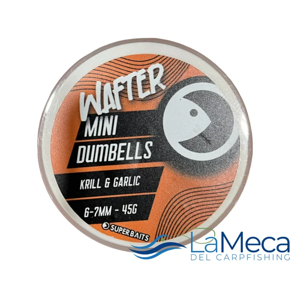 MINI DUMBELLS WAFTER SUPERBAITS KRILL GARLIC 6-7MM