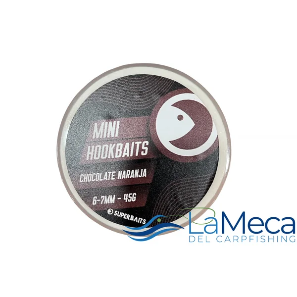 MINI HOOKBAITS SUPERBAITS CHOCOLATE NARANJA 6-7MM