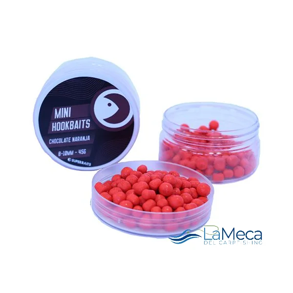 MINI HOOKBAITS SUPERBAITS CHOCOLATE NARANJA 8-10MM