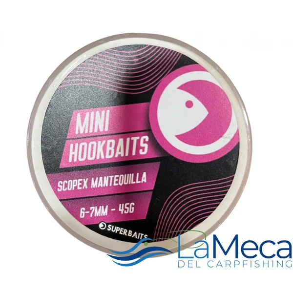 MINI HOOKBAITS SUPERBAITS SCOPEX MANTEQUILLA 6-7MM