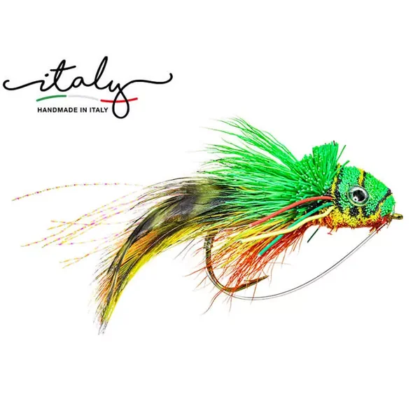 Morgans Frog Chatreuse Orange Popperstreamer