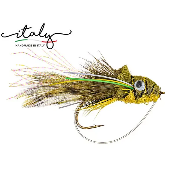 Morgans Frog Olive Yellow Popperstreamer