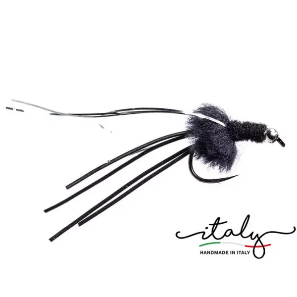 Morgans Pumping BH Eggstasty Devil Black BL streamer lago