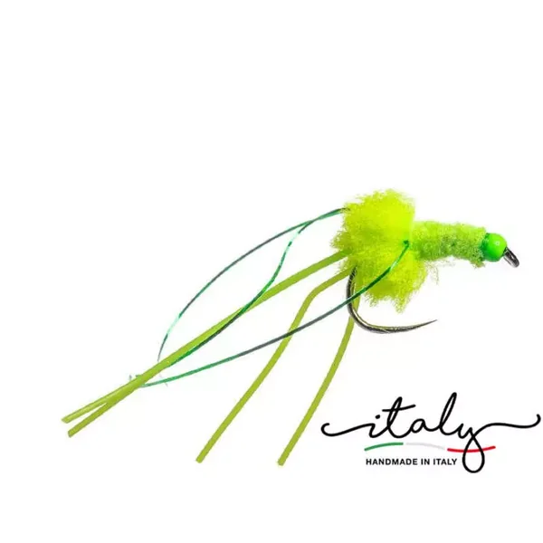 Morgans Pumping BH Eggstasty Devil Chartreuse BL streamer lago