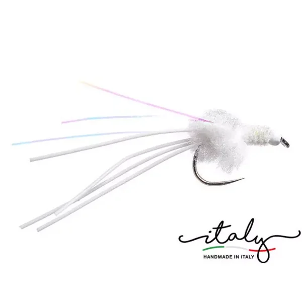 Morgans Pumping BH Eggstasty Devil White BL streamer lago