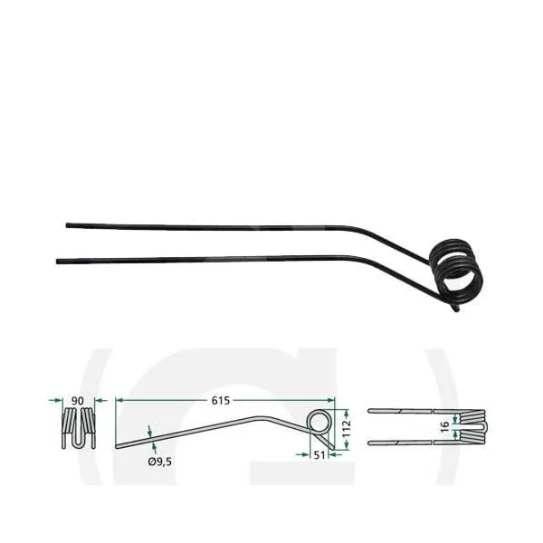 MUELLE RASTRILLO KUHN K8013670