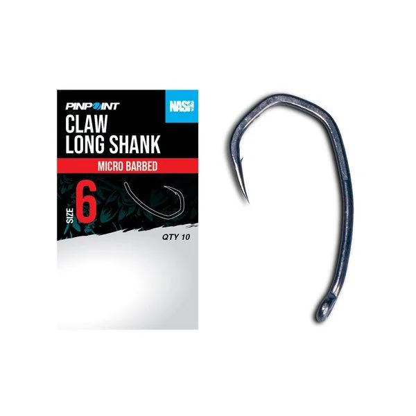 Nash Claw Long Shank Size 2 Micro Barbed