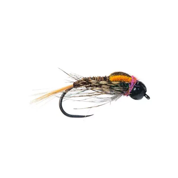 Natural Pheasant Tail Stonefly Nmph TG BL Orange