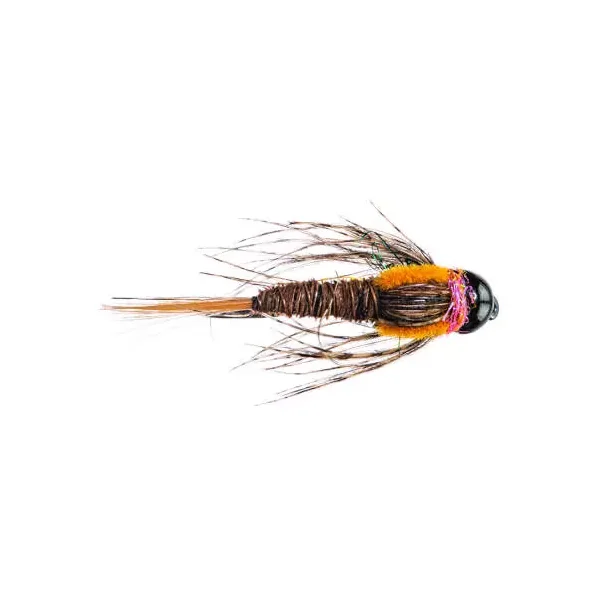 Natural Pheasant Tail Stonefly Nmph TG BL Orange - Imagen 2