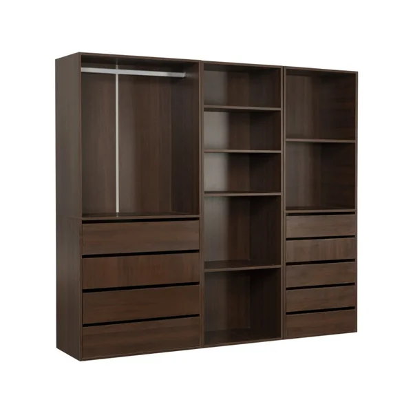Opera" modulaire verkleedset - 3 eenheden - Bruin