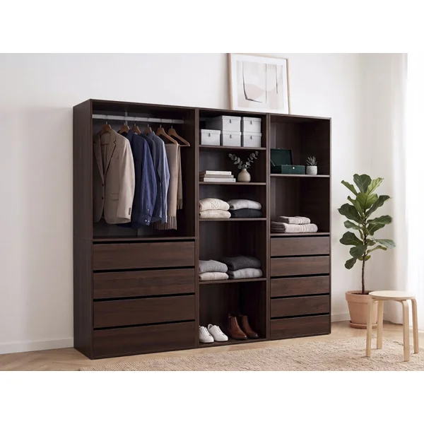 Opera" modulaire verkleedset - 3 eenheden - Bruin - Imagen 2