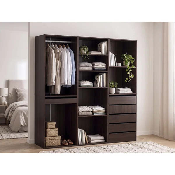 Opera" modulaire verkleedset - 3 eenheden - Bruin - Imagen 2