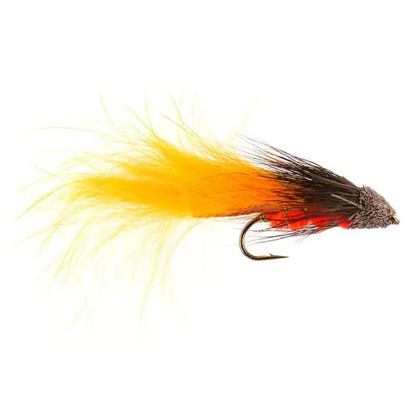 Orange Bunny Tail Muddler streamer trucha