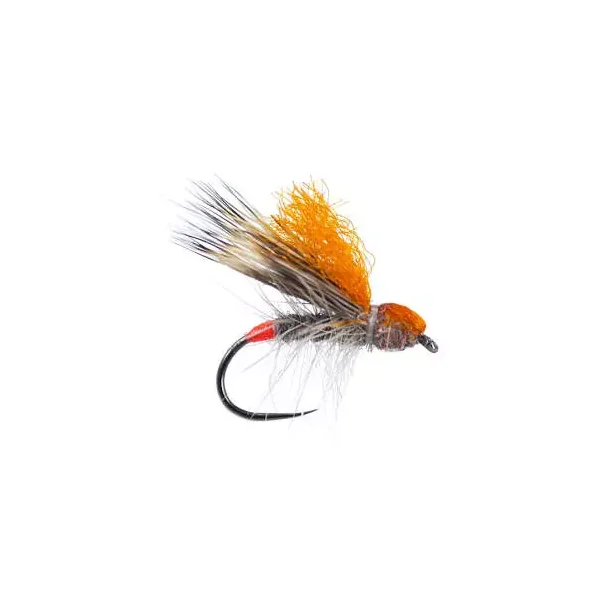 Orange High Viz Deer Hair Sedge BL mosca seca