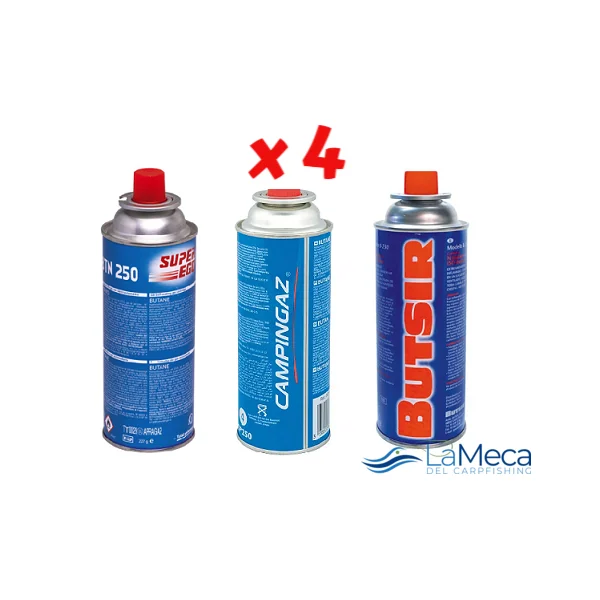 PACK 4 BOMBONAS GAS VÁLVULA B-250