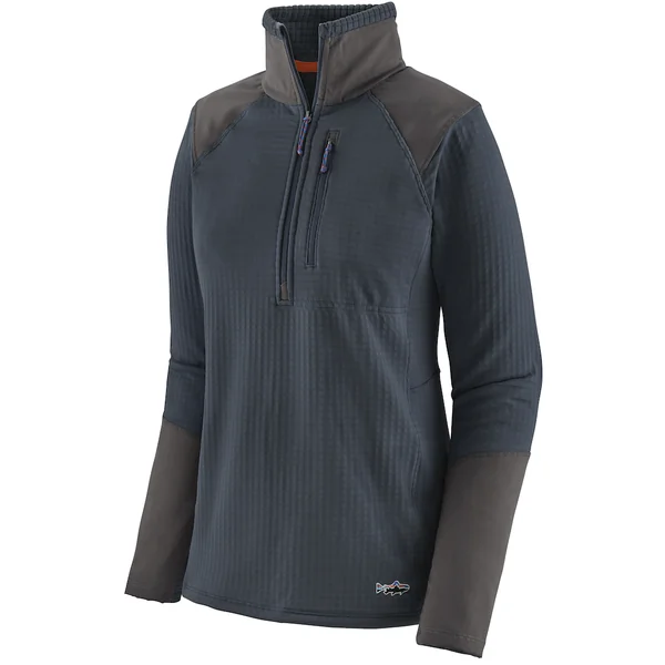 Patagonia W's L/S R1 Fitz Roy Trout 1/4 Zip Pullover SMDB