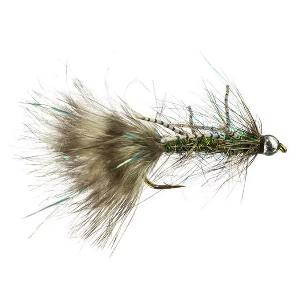Peacock Wooly Bugger White streamer trucha