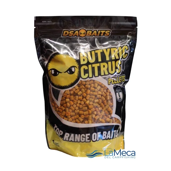 PELLETS BUTYRIC CITRUS DSA BAITS 6mm